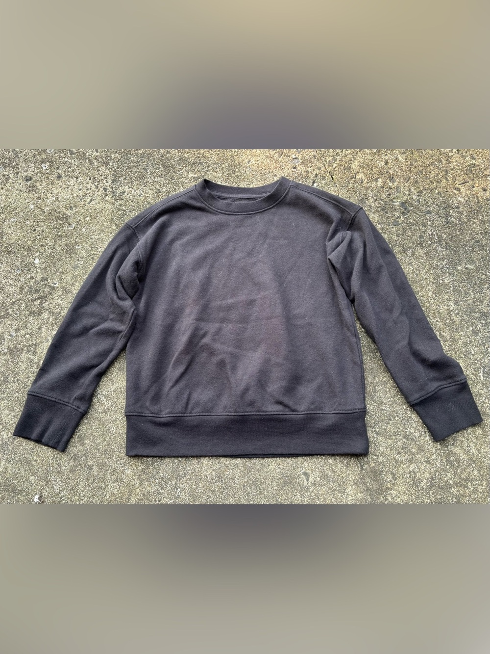 Athletic Works Black Crewneck Sweatshirt - Solid Classic